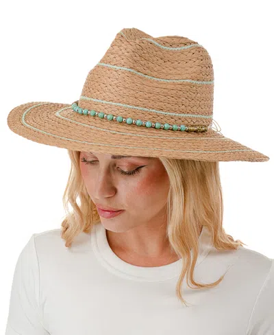 Marcus Adler Straw Panama Hat In Brown