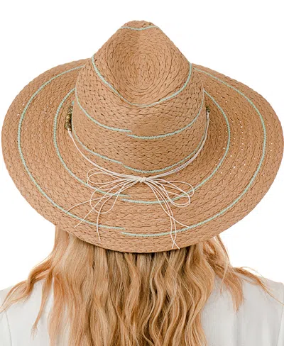 Marcus Adler Straw Panama Hat In Brown