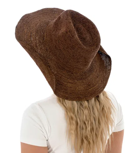 Marcus Adler Raffia Cowboy Hat In Brown