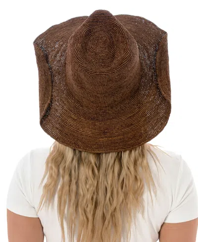 Marcus Adler Raffia Cowboy Hat In Brown
