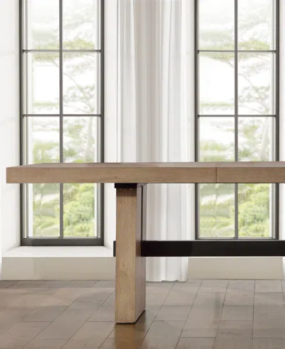 Macy's Macai 42" Wood Rectangular Dining Table In Brown