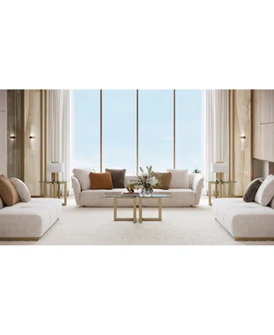 Macy's Emila 3-pc. Rectangle Coffee Table And Rectangle End Tables Set In Gold