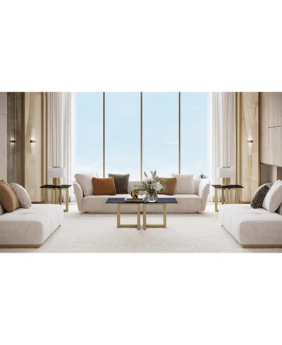 Macy's Emila 3-pc. Rectangle Coffee Table And Rectangle End Tables Set In Black