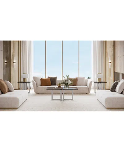 Macy's Emila 3-pc. Rectangle Coffee Table And Rectangle End Tables Set In Gray