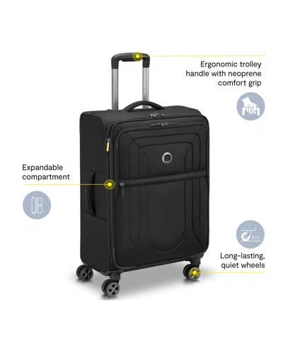 Delsey Paris Shadow Dlx Medium Check-in Spinner In Black
