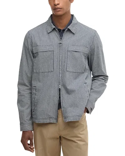 Barbour Willowburn Gingham Overshirt In Gray