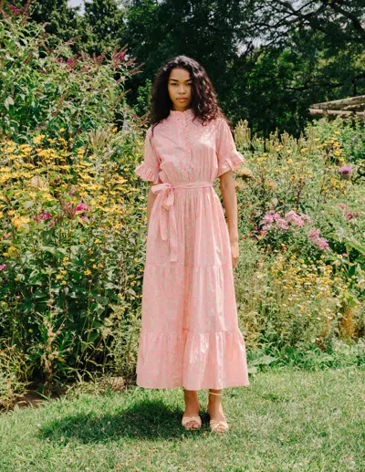 Love The Label Emma Midi Dress In Pink