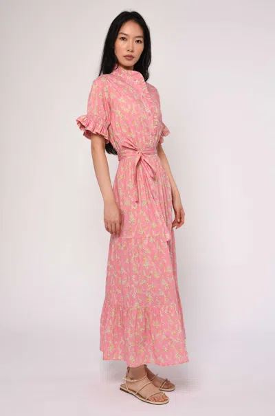 Love The Label Emma Midi Dress In Pink