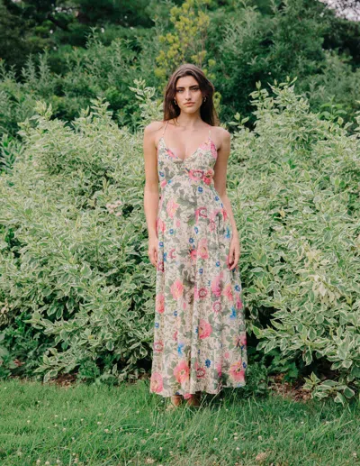 Love The Label Fiorella Maxi Dress In Multi
