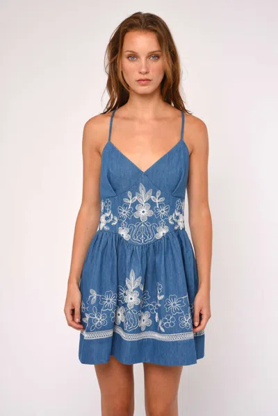 Love The Label Nicks Mini Dress In Blue
