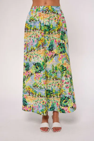 Love The Label Porto Maxi Skirt In Multi