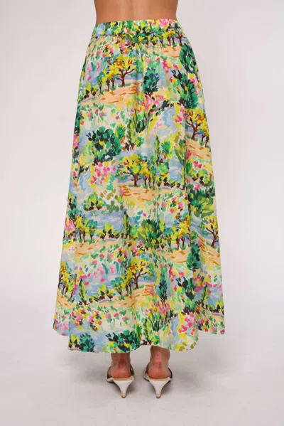Love The Label Porto Maxi Skirt In Multi