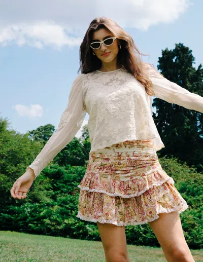 Love The Label Skylar Mini Skirt In Multi