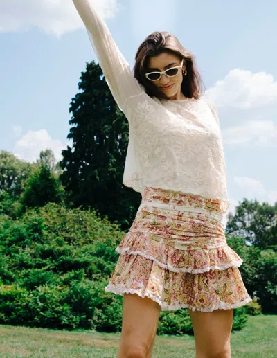 Love The Label Skylar Mini Skirt In Multi
