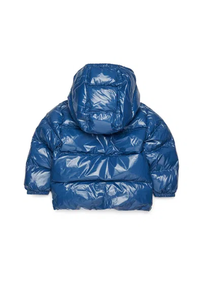 Dsquared2 Down Jacket With Logo In Blue