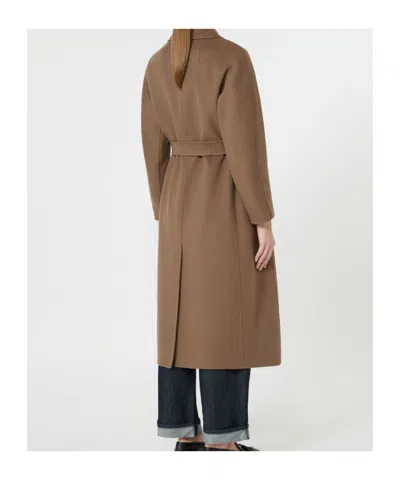 Max Mara Wool Coat In Brown