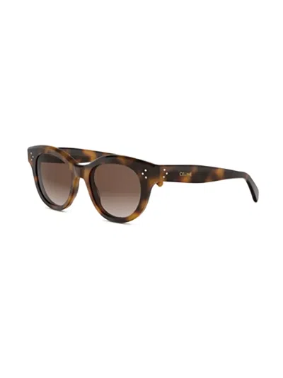 Celine Full Frame Sunglasses In Brown
