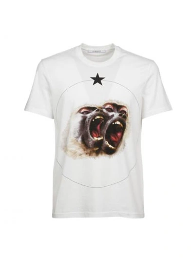 Givenchy Cuban Fit Monkey Brothers Graphic T-shirt In White | ModeSens