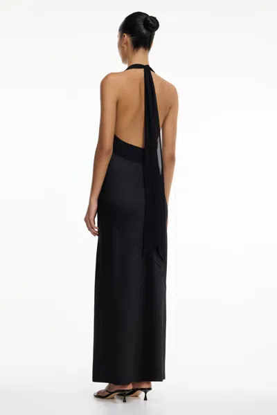 Significant Other Devlyn Halter Maxi Dress In Black