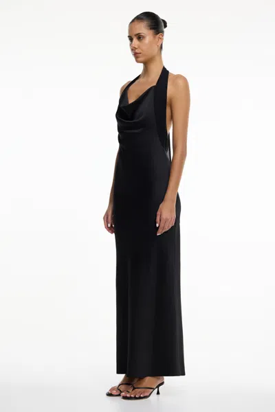Significant Other Devlyn Halter Maxi Dress In Black