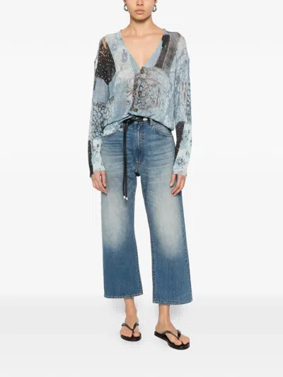 R13 X-bf Jeans In Blue