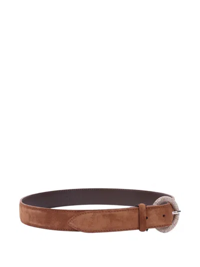 Orciani Leather Belt In Brown