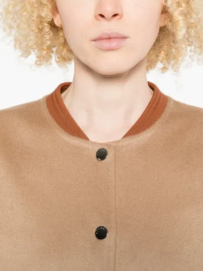 Kiton Patch Pocket Bomber Jacket In Neutral