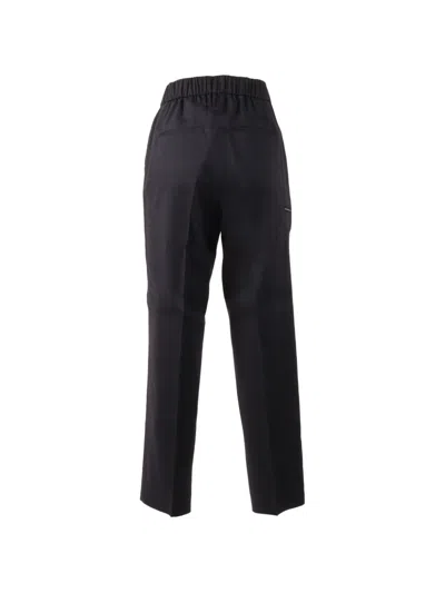 Peserico Elasticated Trousers In Black