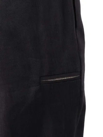 Peserico Elasticated Trousers In Black