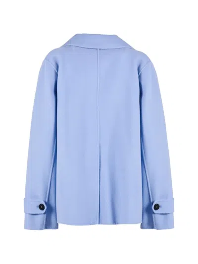 Weekend Max Mara Double-breasted Blazer In Blue