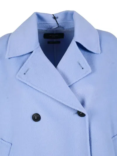 Weekend Max Mara Double-breasted Blazer In Blue