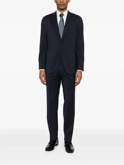 Boglioli Single-breasted Suit In Blue