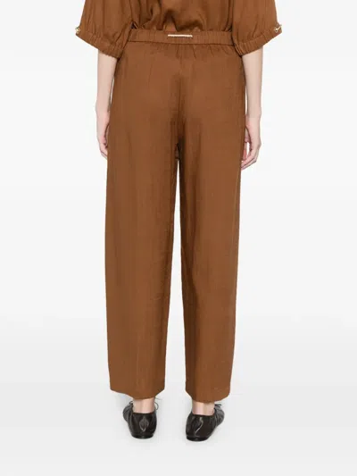 Herno Drawstring Trousers In Brown