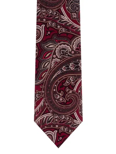 Gabriele Pasini Paisley-patterned Tie In Red