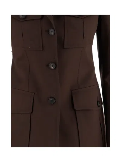 Tagliatore Single-breasted Jacket In Brown