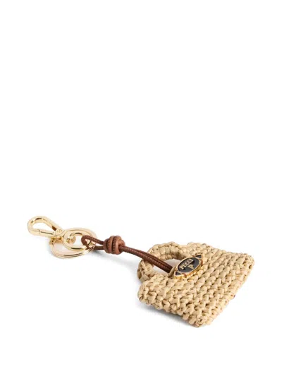 Pucci Mini Bag Charm In Neutral