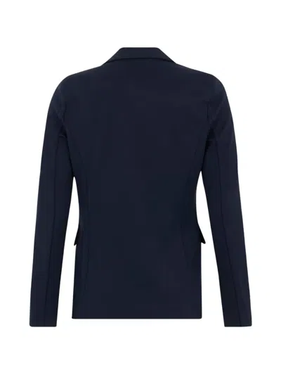 Marella Button Jacket In Blue