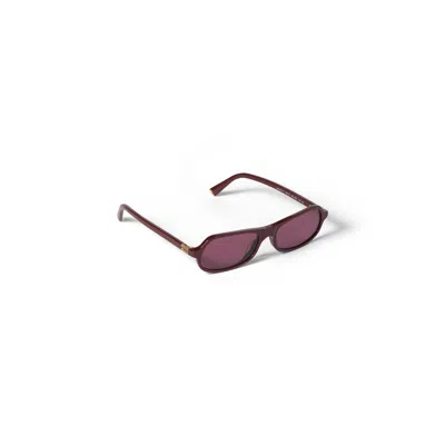 Miu Miu 0mu B10su Rectangular Acetate Sunglasses In Purple