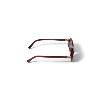 Miu Miu 0mu B10su Rectangular Acetate Sunglasses In Purple