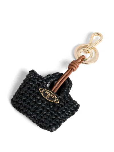 Pucci Mini Bag Charm In Black