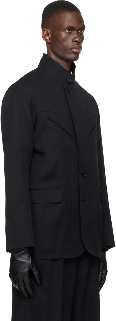 Sire Black Light Wool Blazer In Black