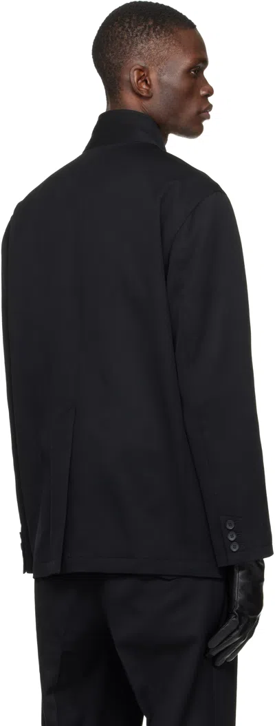 Sire Black Light Wool Blazer In Black