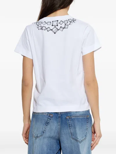 Givenchy Deconstructed Crystals-print T-shirt In White