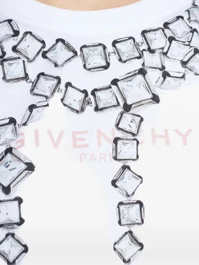 Givenchy Deconstructed Crystals-print T-shirt In White