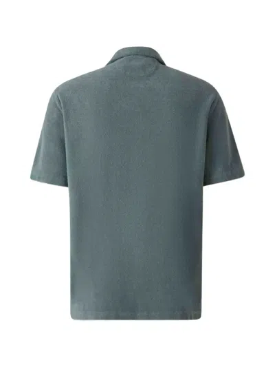 Fedeli Terry-cloth Shirt In Blue