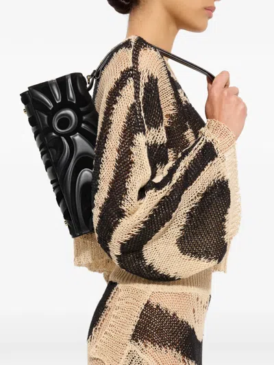 Pucci Marmo Pattern Shoulder Bag In Black