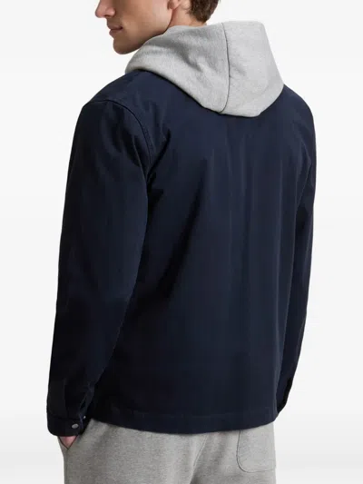 Woolrich Timber Zip-front Jacket In Blue