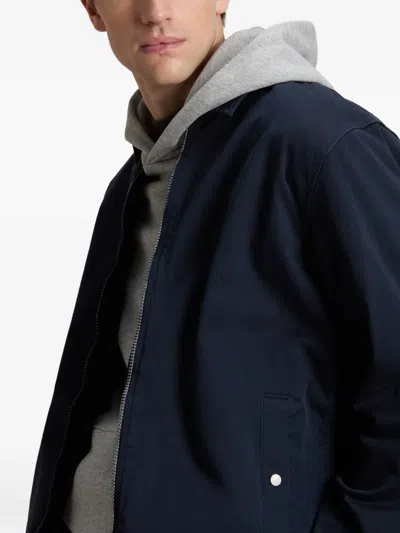 Woolrich Timber Zip-front Jacket In Blue
