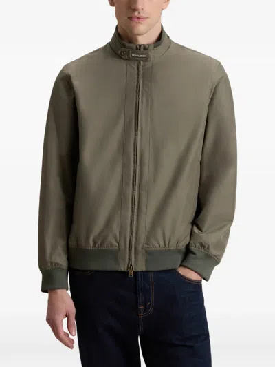 Woolrich Lewis Bomber Jacket In Brown