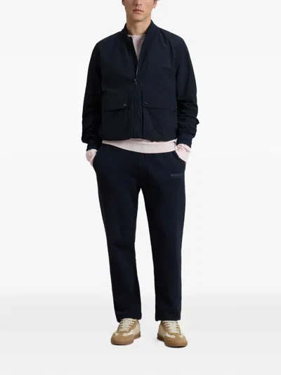 Woolrich Wesley Bomber Jacket In Blue